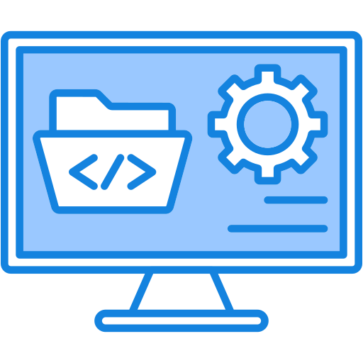 Placeholder mark: a monitor showing a code folder and a gear, standing in for a screenshot while PQT is still being built.
